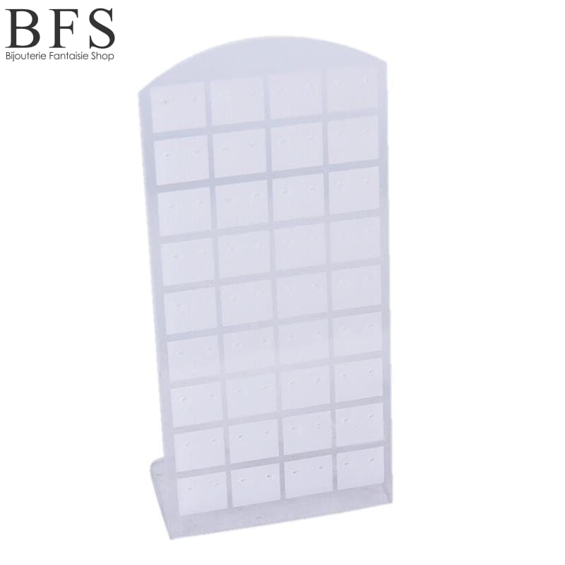 Porte-Boucle-Oreille-Blanc-Bijoux-Fantaisie