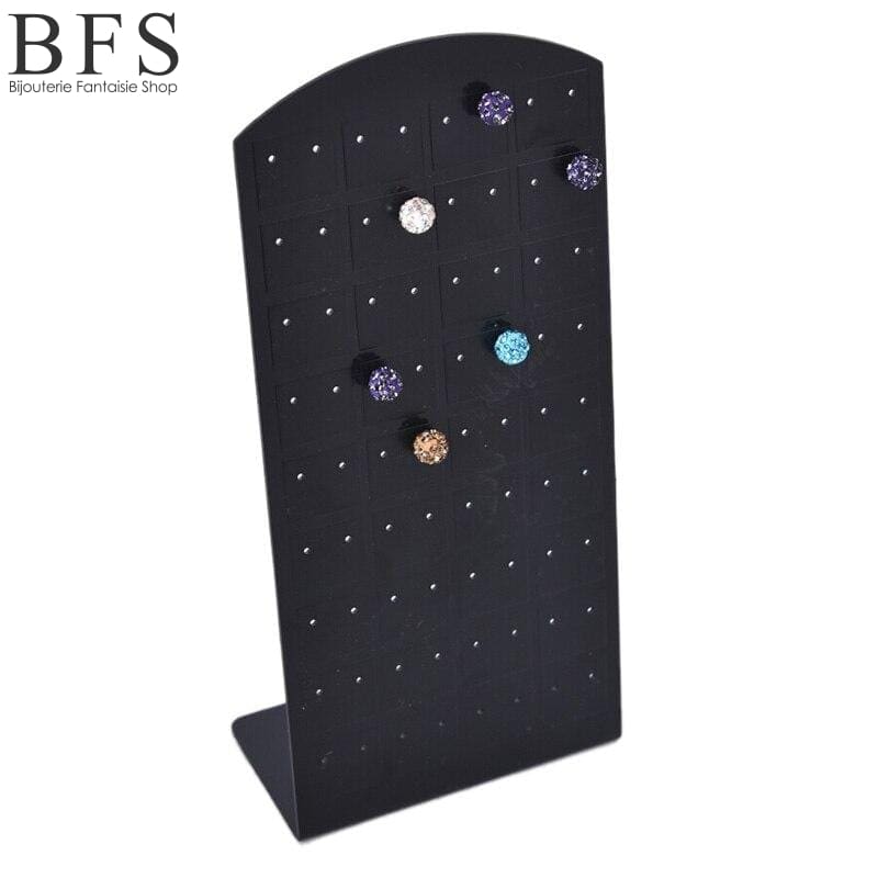 Porte-Boucle-Oreille-Noir-Bijoux-Fantaisie