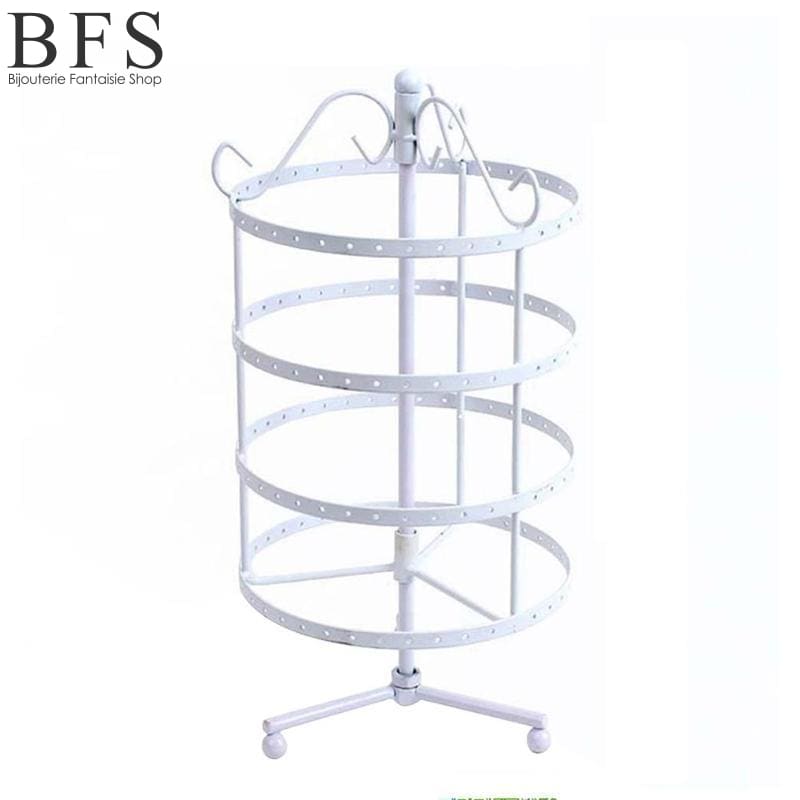 Porte-Boucle-Oreille-Fantaisie-Femme-Blanc