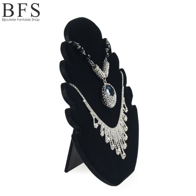 Presentoir-Collier-Fantaisie-Noir